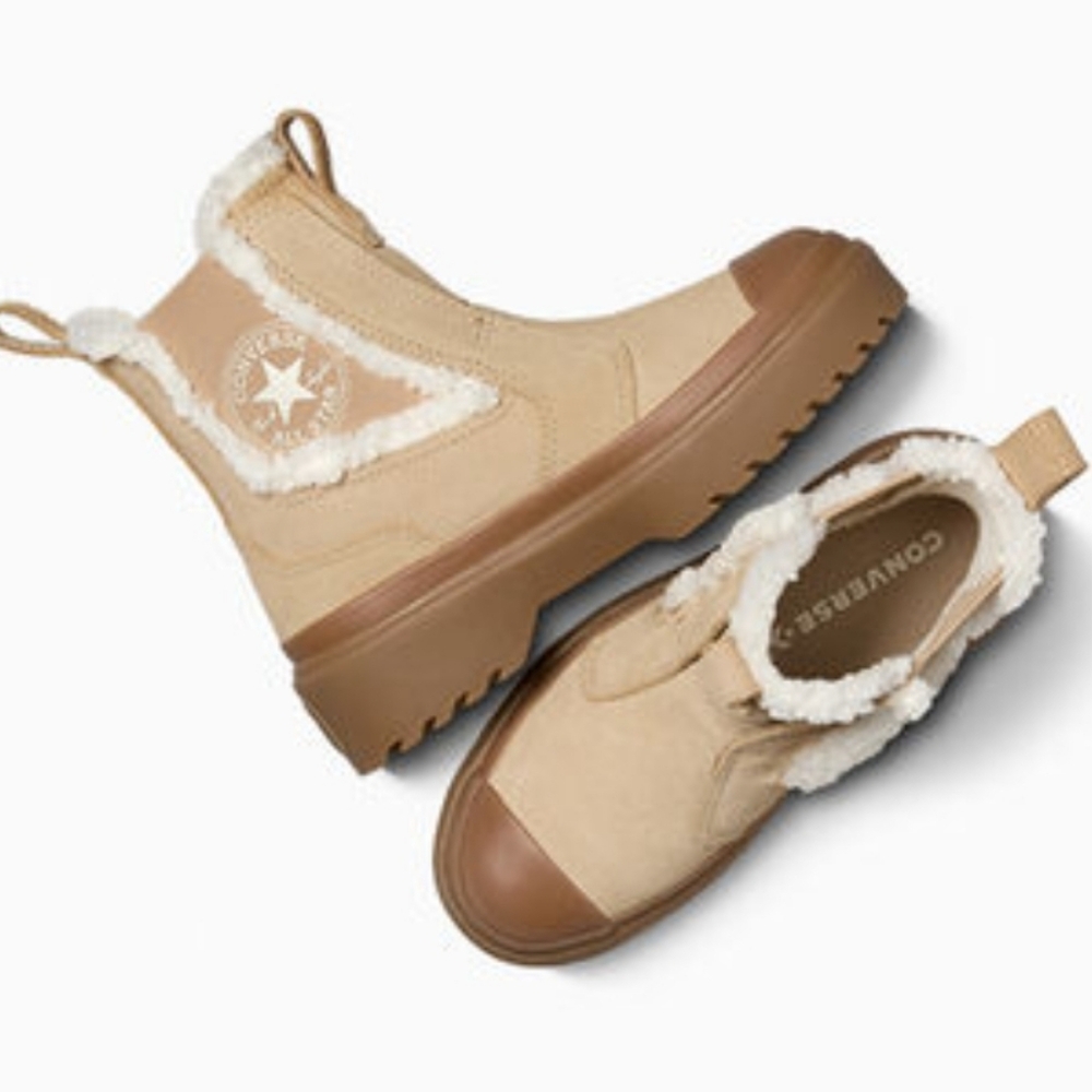 Converse CTAS Chelsea Lugged Suede Ankle Boots Warm Quarry Winter Outdoor